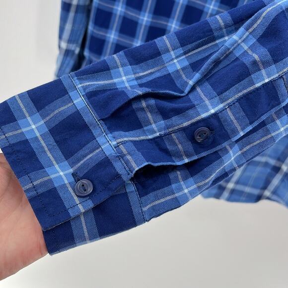 Sun + Stone Men's Long Sleeve Button Front with Hoodie - Snyder Patch - XXL NWT - Picture 5 of 6